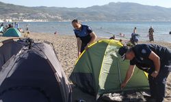 Bursa sahillerinde çadır operasyonu