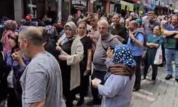 Bursa'da çekiliş izdihamı