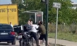 Araçlarından inip kavga ettiler!