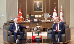 Mustafa Bozbey, Ersin Tatar'la görüştü