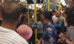 Bursa metrosunda yer verme kavgası!