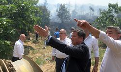 Osmangazi Belediye Başkanı Aydın, yangı bölgesinde
