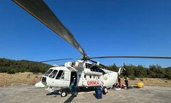 Bursa'da yangınlar için helikopter göreve  başladı