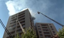 15 katlı binada canlarını zor kurtardılar