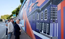 Turizm haritası Bursa'da duvarlara çizildi