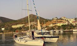 Yelkeniyle Yunanistan'a geçmek istediler!
