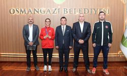 Bursa’nın gururu şampiyon Erkan Aydın’la buluştu