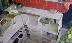 Çarşaflı kadın sadaka kutusunu çaldı