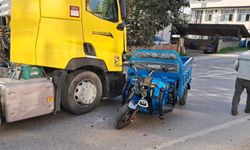 Tırın altında kalmaktan son anda kurtuldu