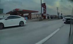 Makas atan sürücü pes dedirtti