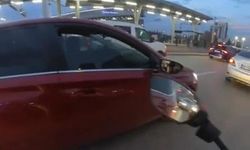 Kadın sürücüler birbirine girdi!