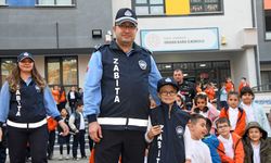 Minikler zabıtanın görevlerini öğrendi