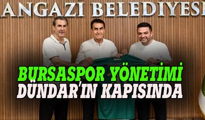 Bursaspor yönetiminden Dündar'a destek maddi destek ziyareti