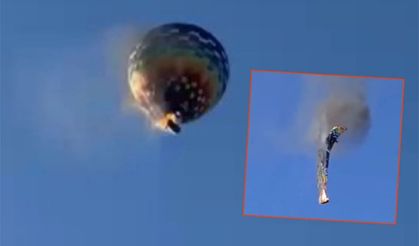 Sıcak hava  balonu düştü, 8 kişi can verdi