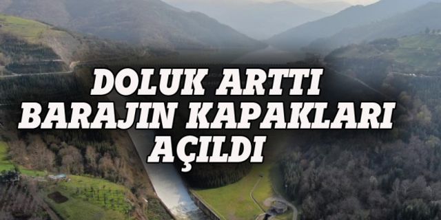 Kocaeli'de baraj kapakları açıldı
