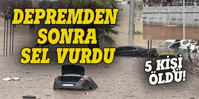 Deprem'den sonra Şanlıurfa'da sel felaketi: 5 ölü!