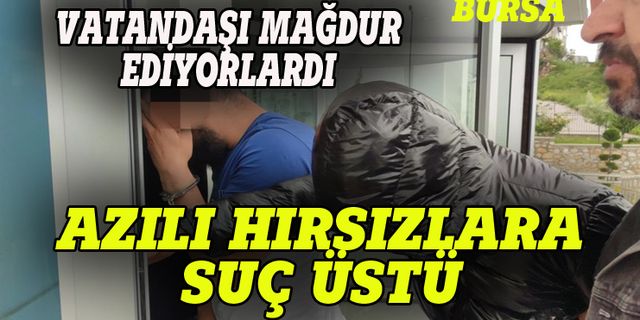 Bursa'da motosiklet hırsızlarına suç üstü
