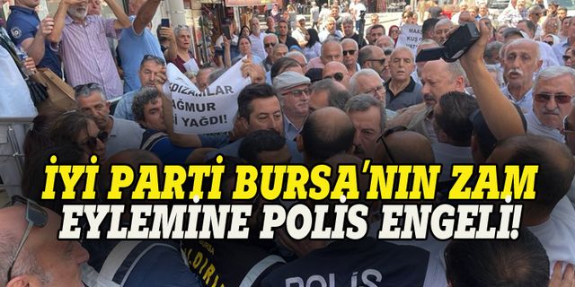 İYİ Parti Bursa, zamları protesto etti