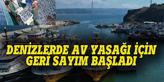 Denizlerde av yasağının kalkması için geri sayım başladı