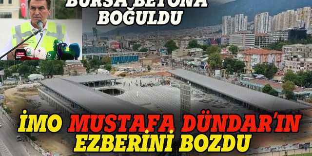 İMO Bursa Mustafa Dündar'ın ezberini bozdu, beton meydana eleştiri geldi