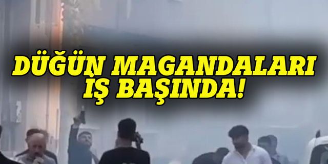 Bursa'da düğün magandaları iş başında!
