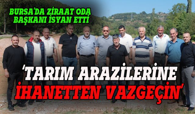 Kestel Ziraat Odası Başkanı Kılıç: Tarım arazilerine ihanetten vazgeçin