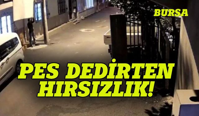 Bursa'da pes dedirten hırsızlık
