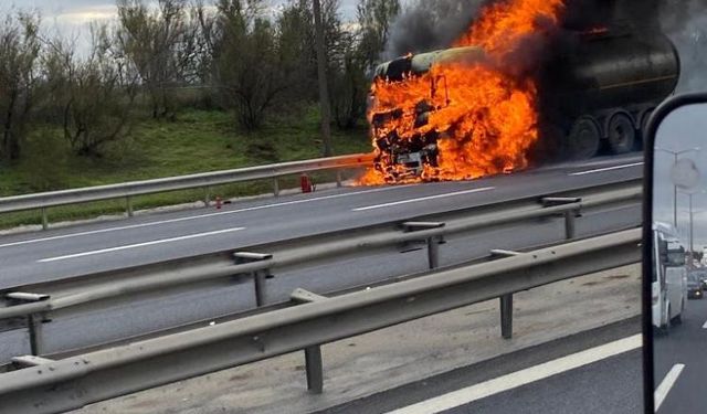 Tem'de korkutan yangın!