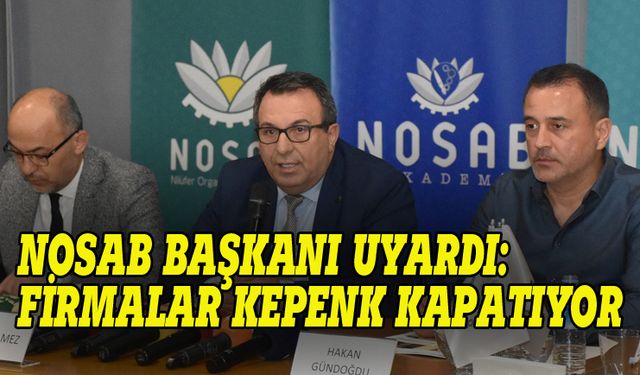 NOSAB Başkanı Erol Gülmez: Firmalar kepenk kapatıyor