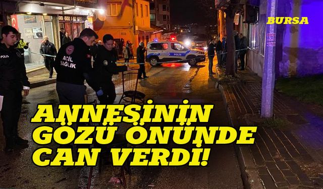 Bursa'da annesinin gözü önünde can verdi!