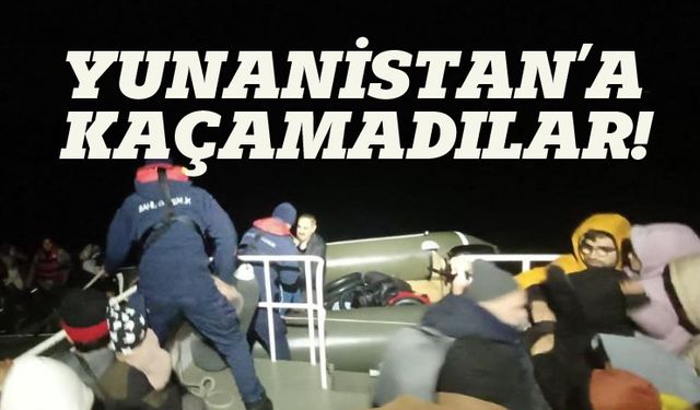 Yunanistan'a yine kaçamadılar!