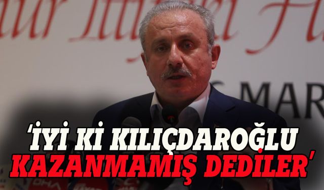 TBMM eski Başkanı Mustafa Şentop: İyi ki Kılıçdaroğlu kazanmamış diyenler oldu