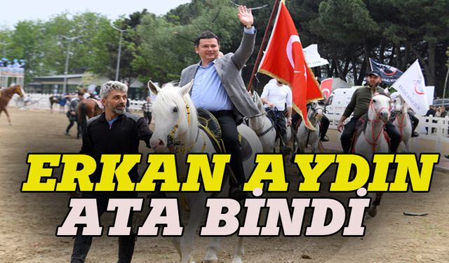 Başkan Erkan Aydın ata bindi