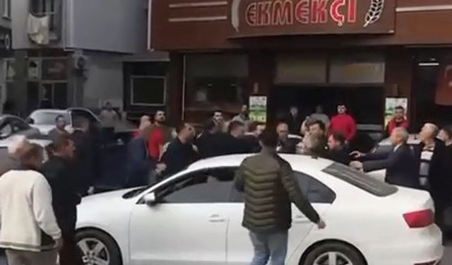 Bursa'da iftar vakti yol verme kavgası