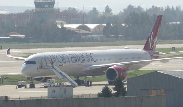 Hindistan'a giderken Diyarbakır'a acil iniş yaptı