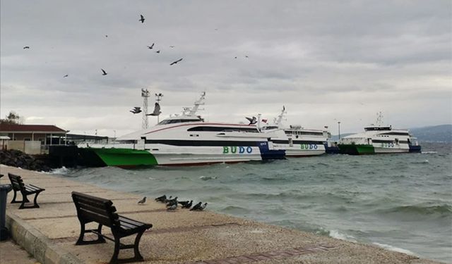 Fırtına nedeniyle BUDO seferleri iptal