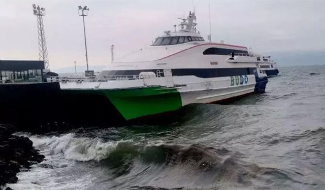 Marmara'da fırtına, BUDO seferleri iptal edildi