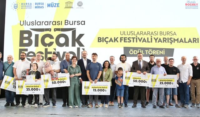 Bursa'da bıçağın ustaları ödüllendirildi