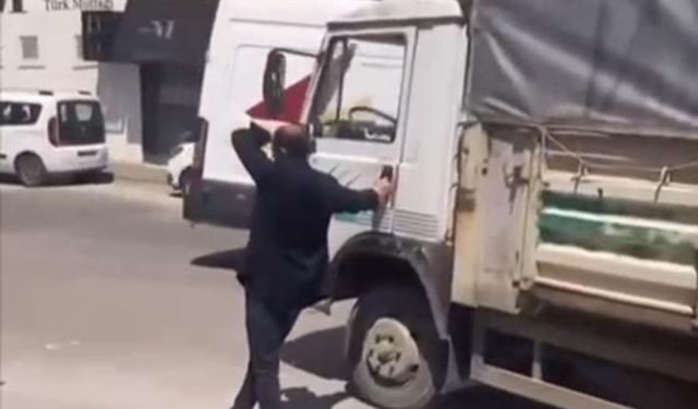 Kamyonu çalan hırsız kadın şok yaşadı!