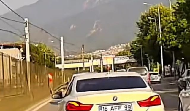 Bursa'da trafik magandası pes dedirtti!