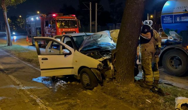 Bursa'da kontrolden çıktı,  parçalandı