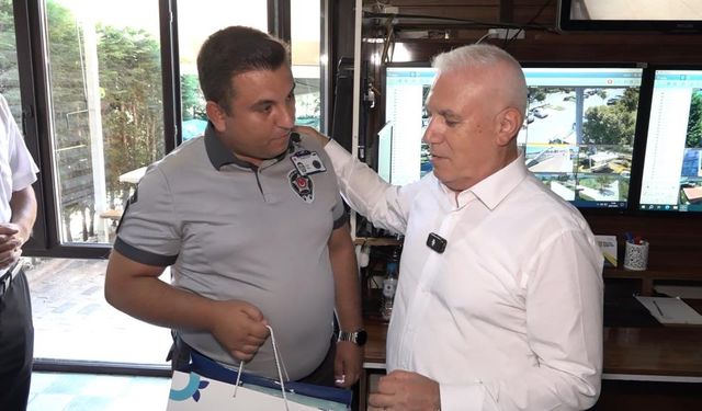 Özel güvenliği Bozbey ödüllendirdi