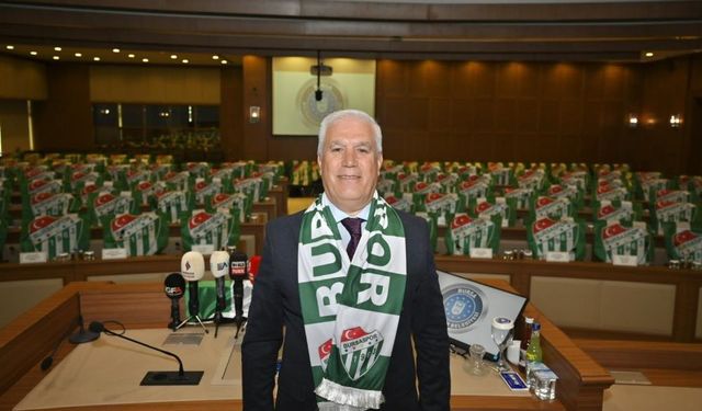 Bursaspor taraftarından Mustafa Bozbey'e teşekkür