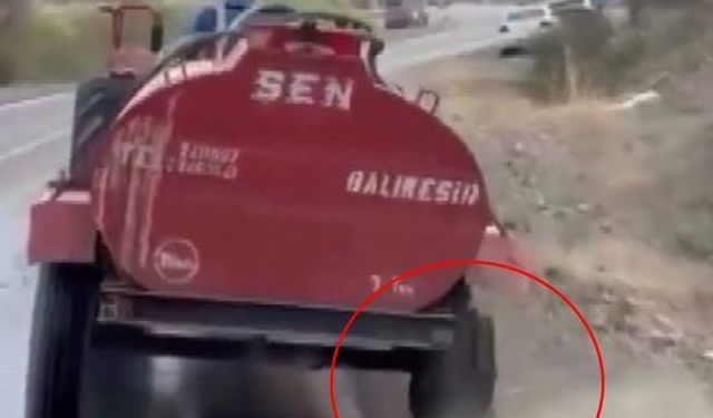 Jant üzerine yangına su taşıdı