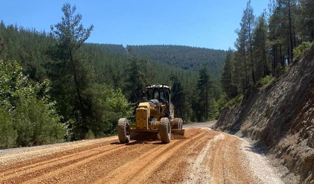 Bursa'nın dağ ilçelerindeki yollar yenileniyor