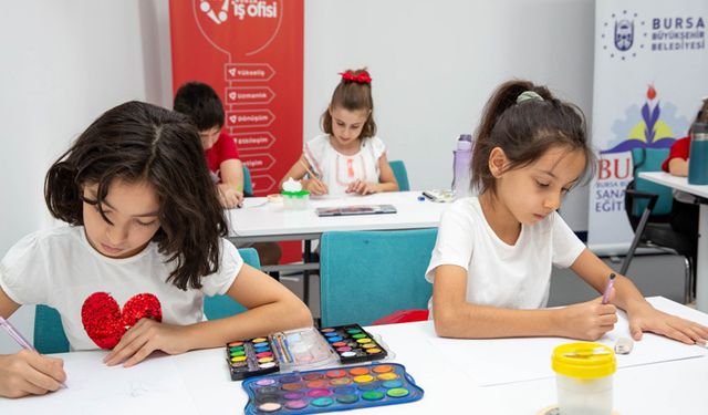 Çocukların sanat becerileri beğeni topladı