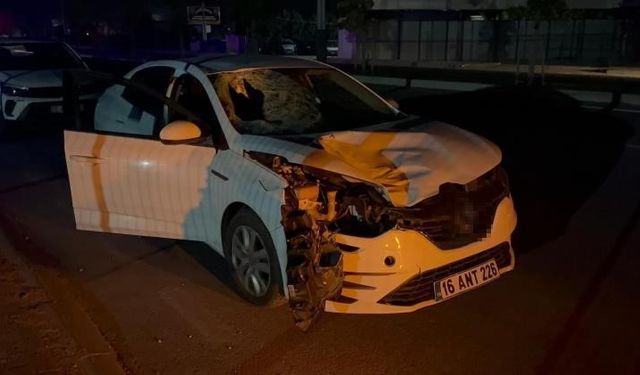 Yolun karşısına geçemedi!