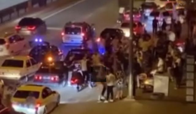 Bursa'da pes dedirten görüntüler, yolu kapattılar