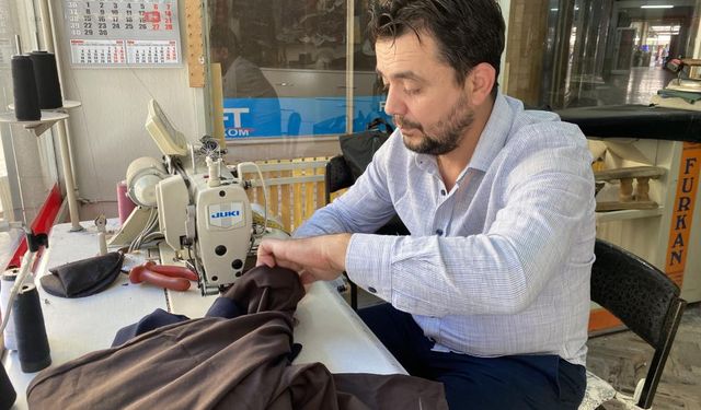 Yeni alamayanlar, eskiyi tamir ettirip  giyiyor