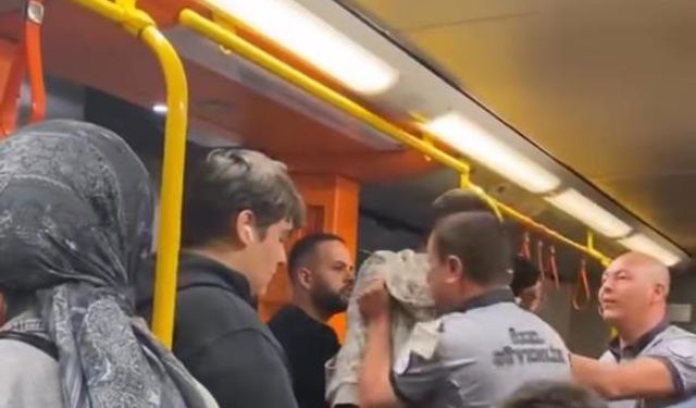Bursa metrosunda yüksek ses kavgası!